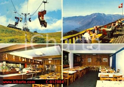 Cartolina originale da collezione 1972 CARDADA SOLDUNO CH Ristorante CIMETTA Vintage FG VG 1