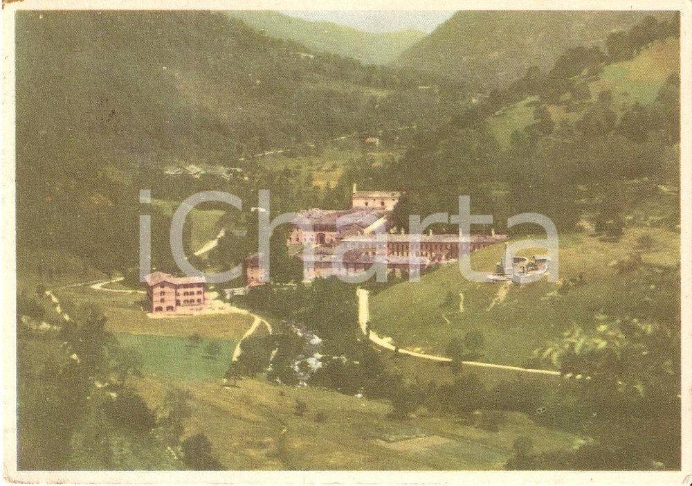 Cartolina originale da collezione 1961 CHIUSA DI PESIO Panorama con Certosa  Missioni Consolata Cartolina FG VG 1