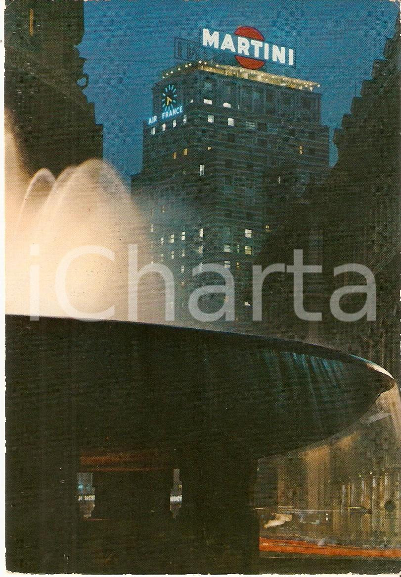 Cartolina originale da collezione 1975 ca GENOVA Terrazza MARTINI in Piazza Dante Cartolina FG NV 1