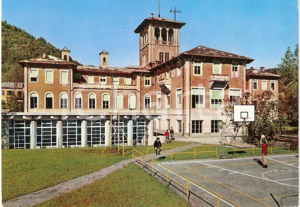Cartolina originale da collezione 1968 TORRE PELLICE TO Convitto maschile VALDESE Animata Cartolina VINTAGE FG 1
