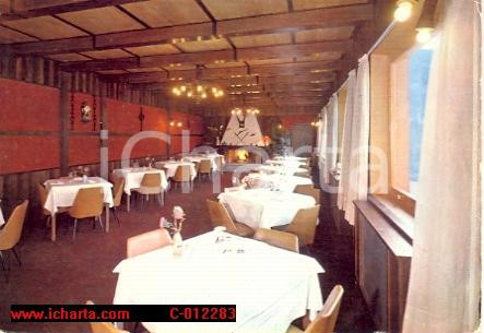 Cartolina originale da collezione 1968 COURMAYEUR Terrazza Hotel ETOILE DES NEIGES Cartolina VINTAGE FG VG 1