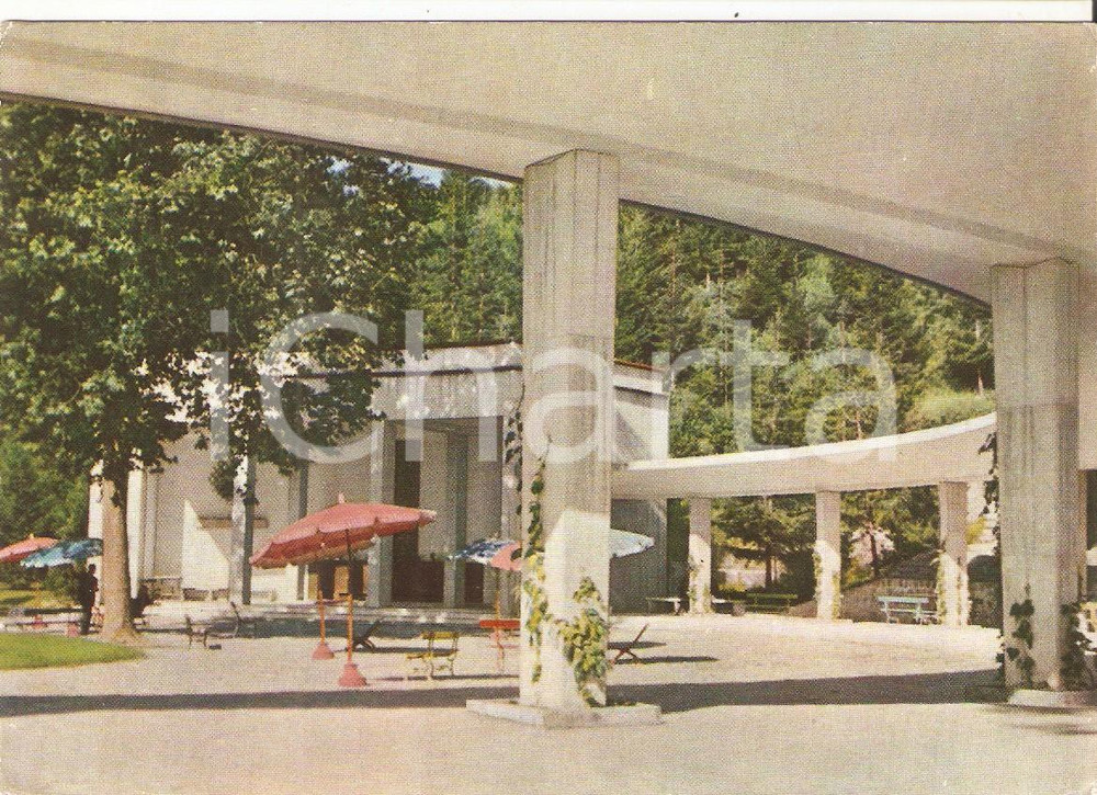 Cartolina originale da collezione 1956 TERME DI BOARIO BS Fonte Fausta Cartolina FG VG 1