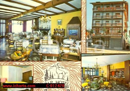 Cartolina originale da collezione 1975 ca PRALUNGO BI L Alp Hotel a SANT EUROSIA Cartolina VINTAGE FG VG 1