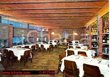 Cartolina originale da collezione 1970 ca TORINO Ristorante AL GATTO NERO Vini BOLLA Cartolina VINTAGE FG NV 1