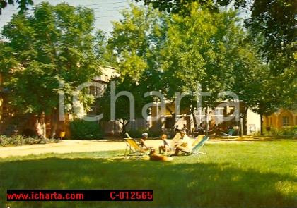 Cartolina originale da collezione 1975 ca ISRAELE Guest House HAGOSHRIM Cartolina VINTAGE FG NV 1