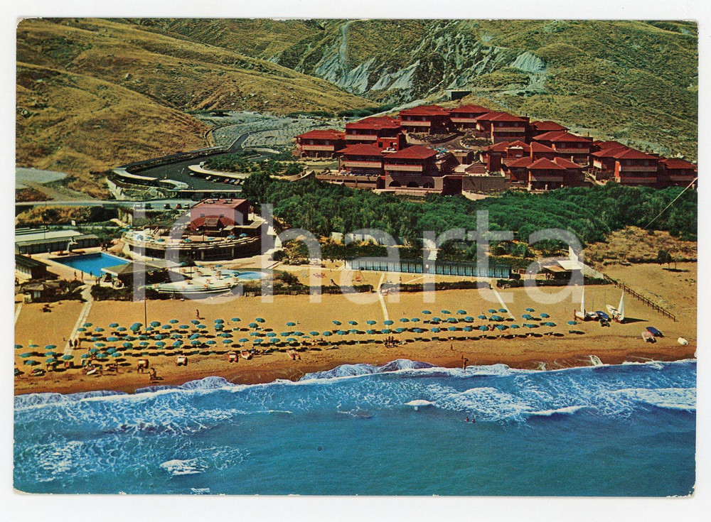 Cartolina originale da collezione 1979 CAPO COLONNA KR Complesso turistico CASAROSSA Cartolina VINTAGE FG VG 1