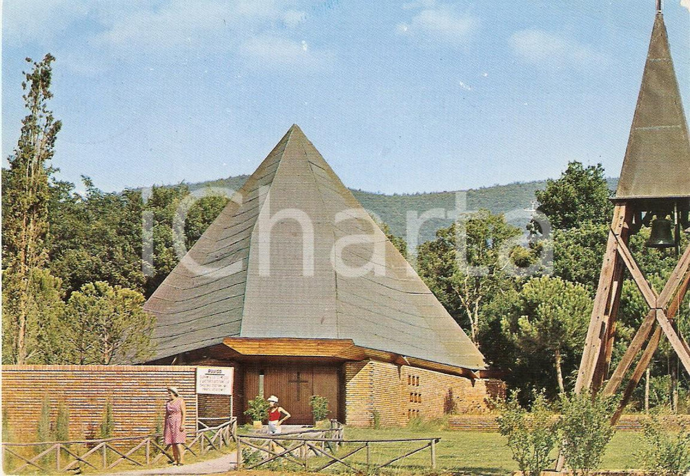 Cartolina originale da collezione 1970 ca CASTIGLIONE DELLA PESCAIA (GR) Chiesa di PUNTA ALA *Cartolina FG VG 1