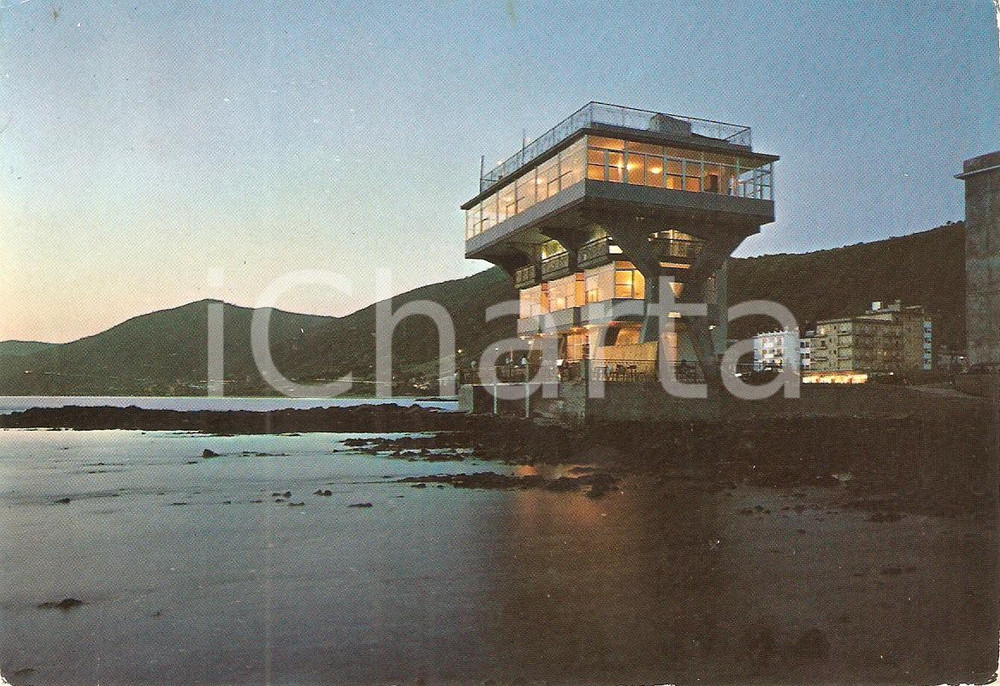 Cartolina originale da collezione 1972 POLLICA SA Ristorante SCOGLIO DEI CESARI ad ACCIAROLI Cartolina  FG VG 1