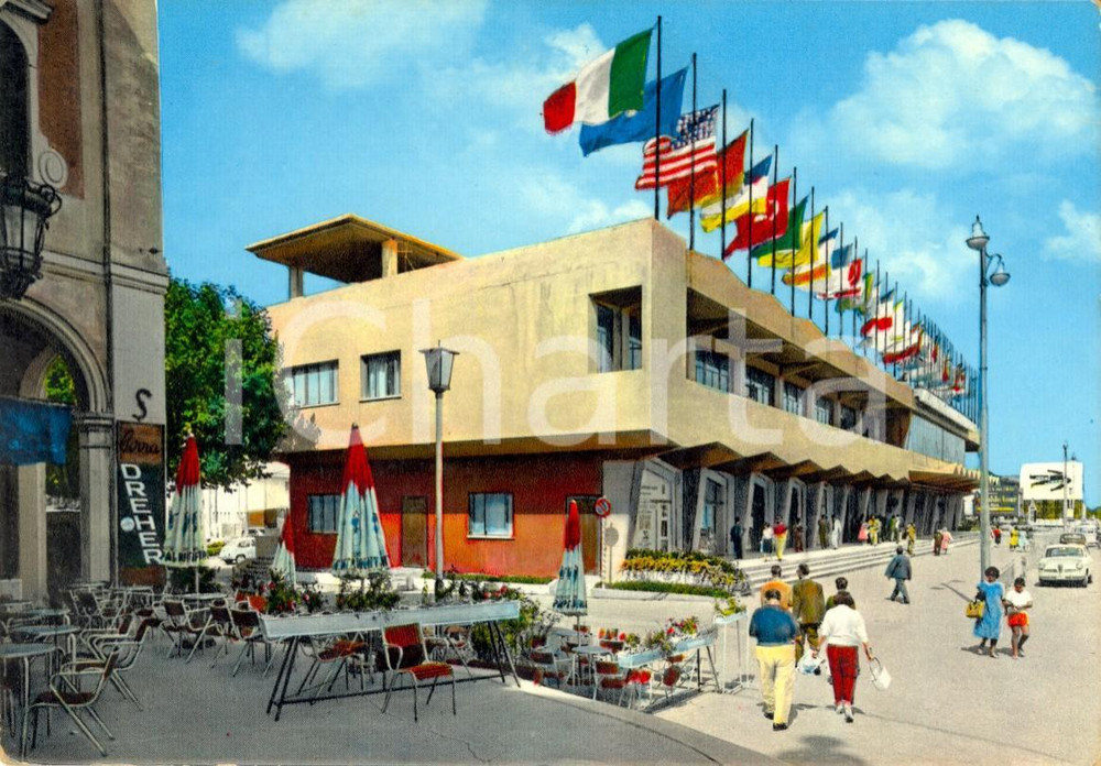 Cartolina originale da collezione 1970 ca VENEZIA LIDO Palazzo Mostra del Cinema  DREHER Cartolina VINTAGE FG NV 1