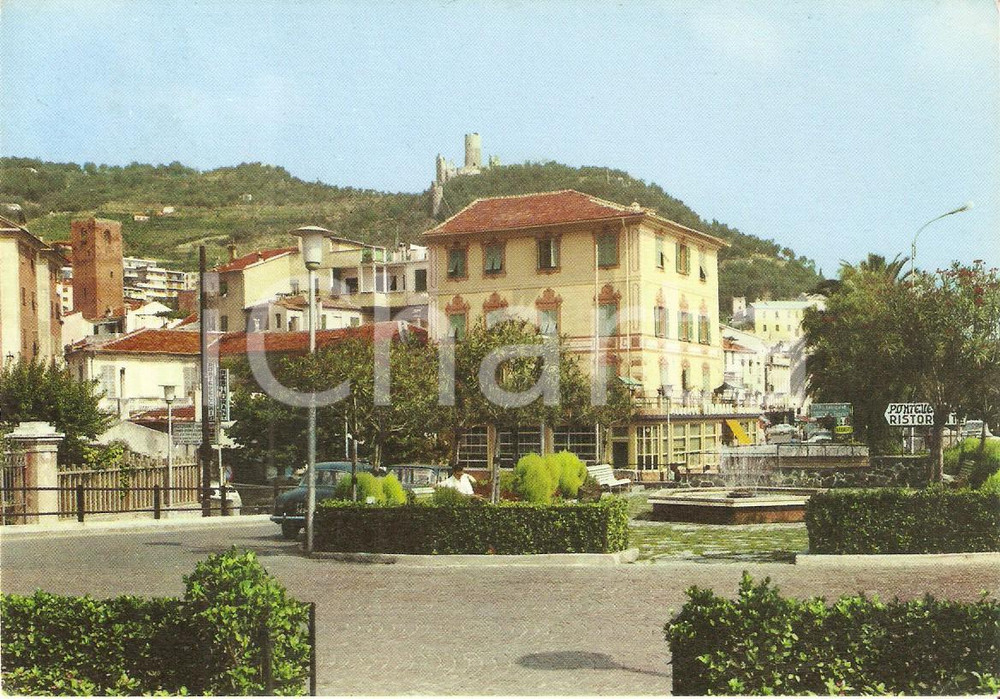 Cartolina originale da collezione 1969 NOLI SV Panorama con giardini Cartolina FG VG 1