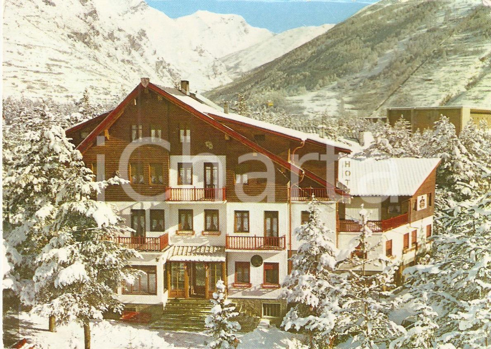 Cartolina originale da collezione 1969 BARDONECCHIA (TO) Sport Hotel CHRISTIANIA *Cartolina FG VG 1