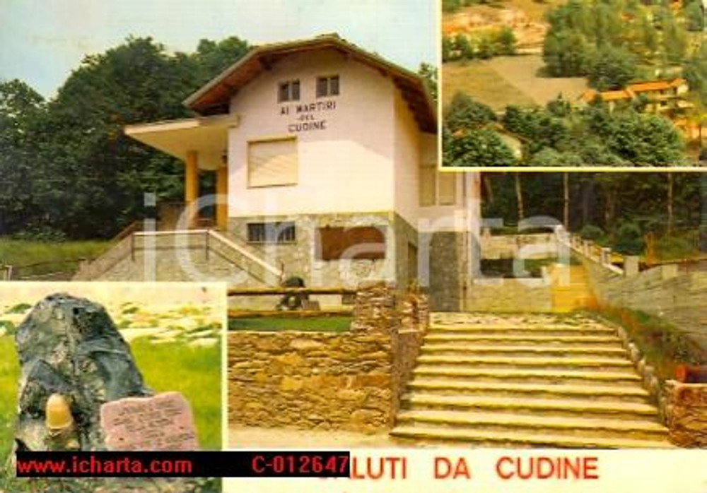 Cartolina originale da collezione 1974 CUDINE TO Vedutine della frazione CUDINE Cartolina VINTAGE FG VG 1