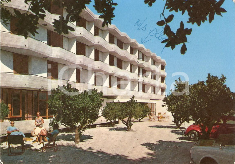 Cartolina originale da collezione 1973 RODI GARGANICO FG Relax all albergo Parco degli aranci Cartolina FG VG 1