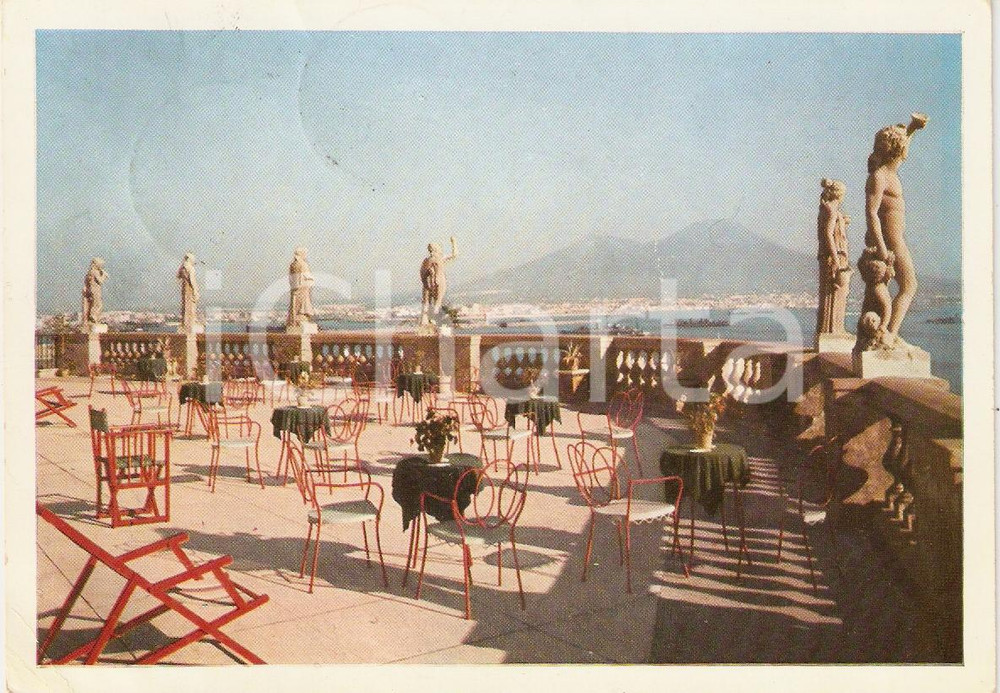 Cartolina originale da collezione 1960 NAPOLI Terrazza dell  HOTEL EXCLESIOR Vintage Cartolina FG VG 1