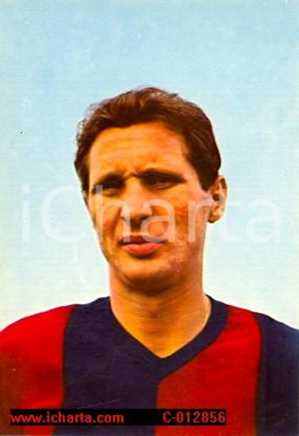 Cartolina originale da collezione 1966 BOLOGNA calcio FURLANIS CARLO Cartolina postale autentica 1