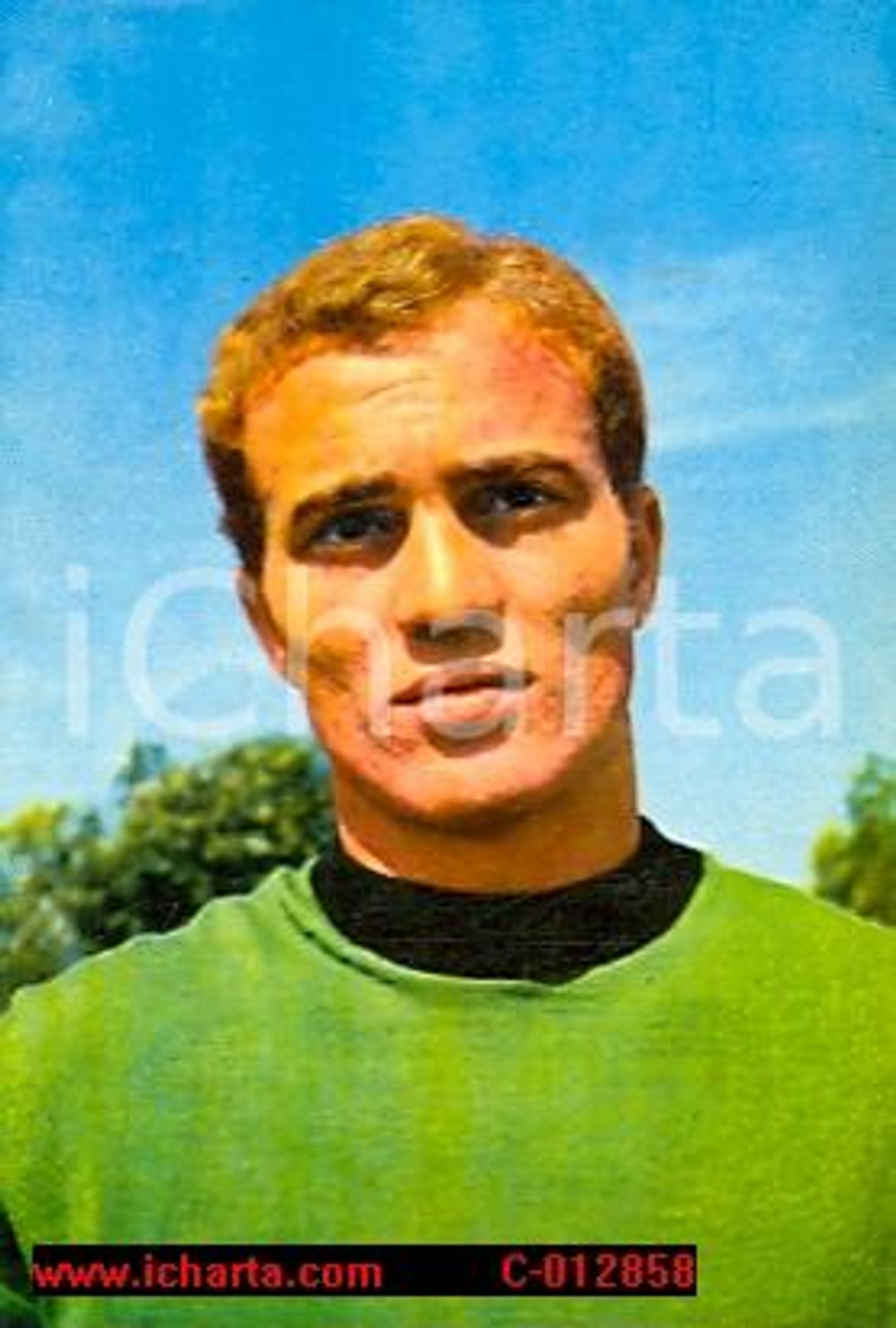 Cartolina originale da collezione 1966 Venezia calcio FERRUCCIO MAZZOLA IIÂ° cartolina postale autentica FG NV 1