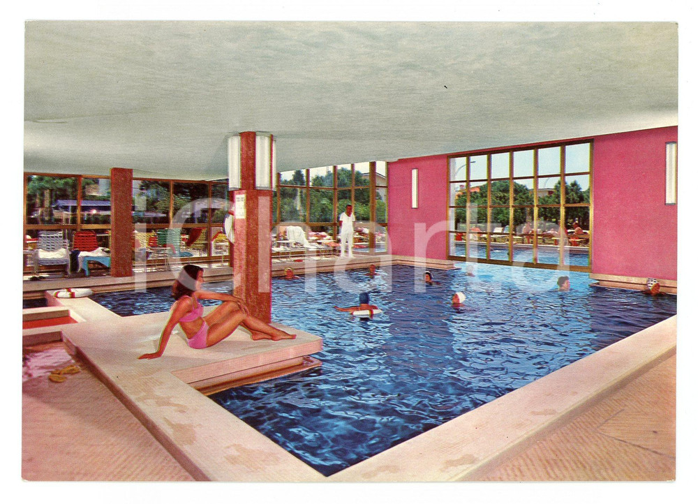 Cartolina originale da collezione 1970 ca ABANO TERME PD Piscina Hotel CRISTOFORO Cartolina VINTAGE 1