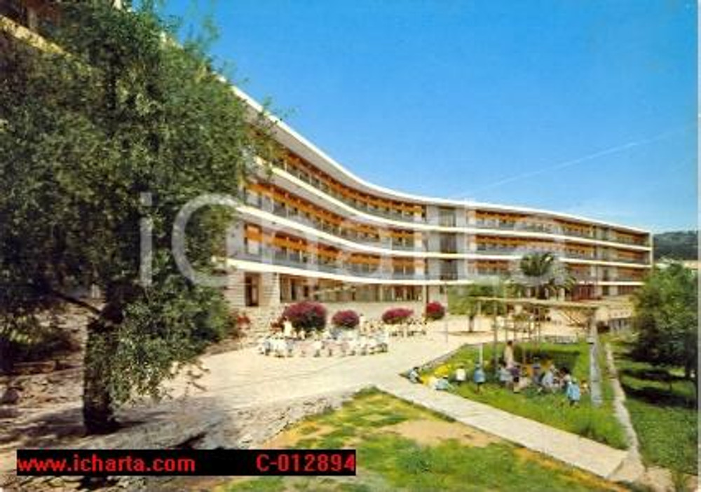 Cartolina originale da collezione 1969 PIETRA LIGURE SV Colonia Marina CITTA  DI MILANO Cartolina ANIMATA FG VG 1