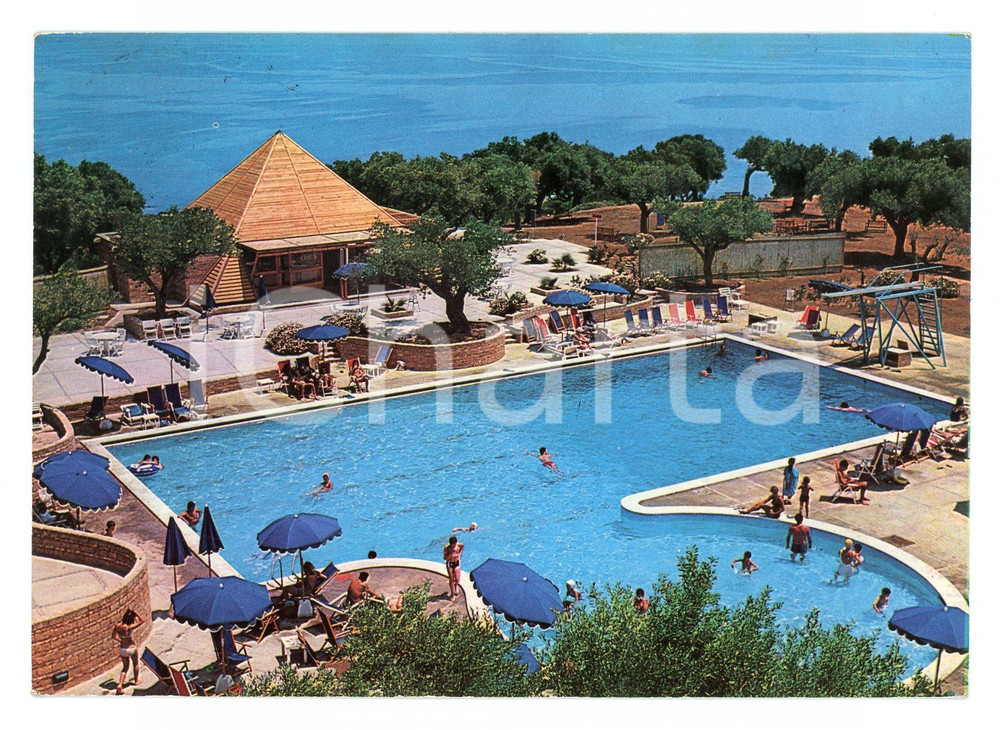 Cartolina originale da collezione 1979 ISOLA DI CAPO RIZZUTO KR Hotel Villaggio VALTUR Cartolina ANIMATA VINTAGE 1