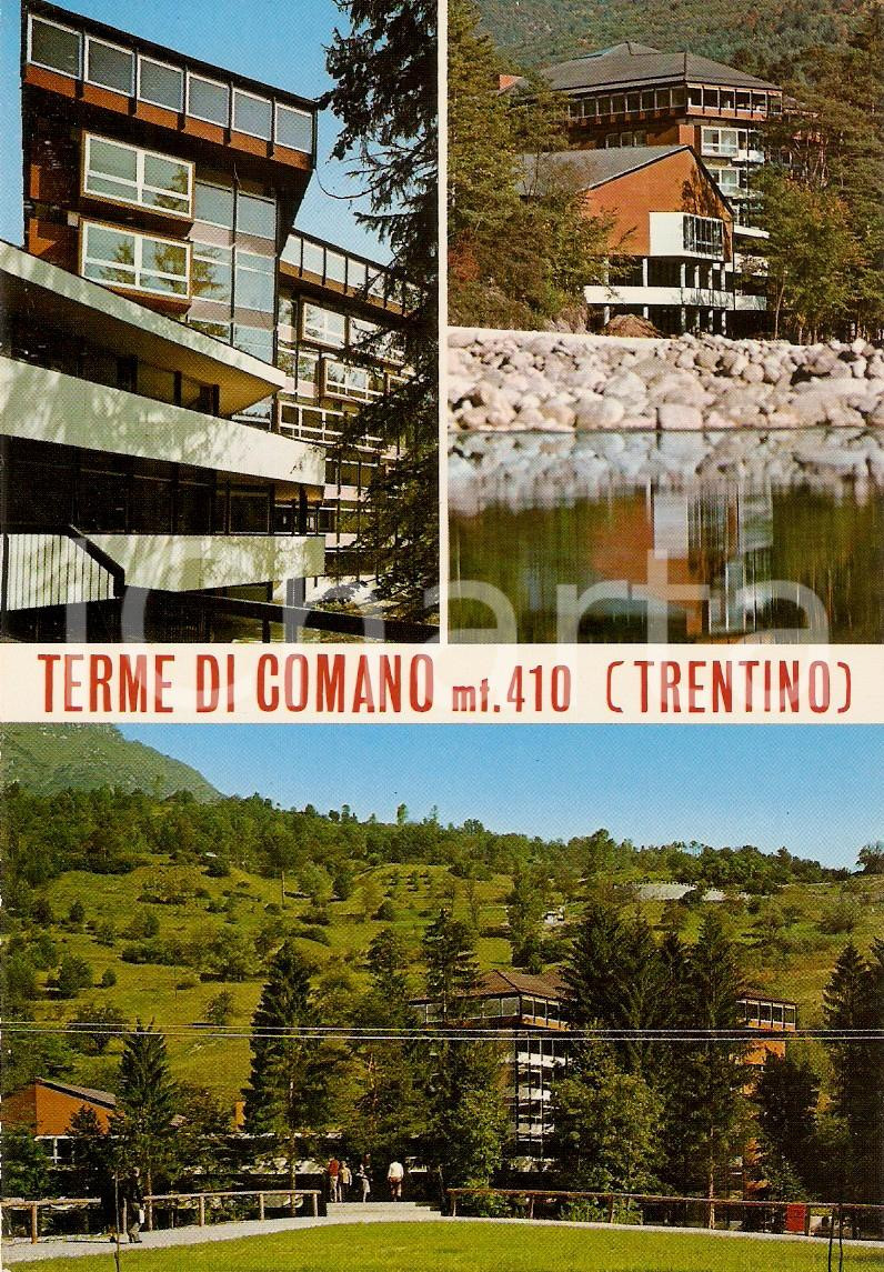 Cartolina originale da collezione 1978 TERME DI COMANO TN Vedutine dell istituo termale Cartolina FG VG 1