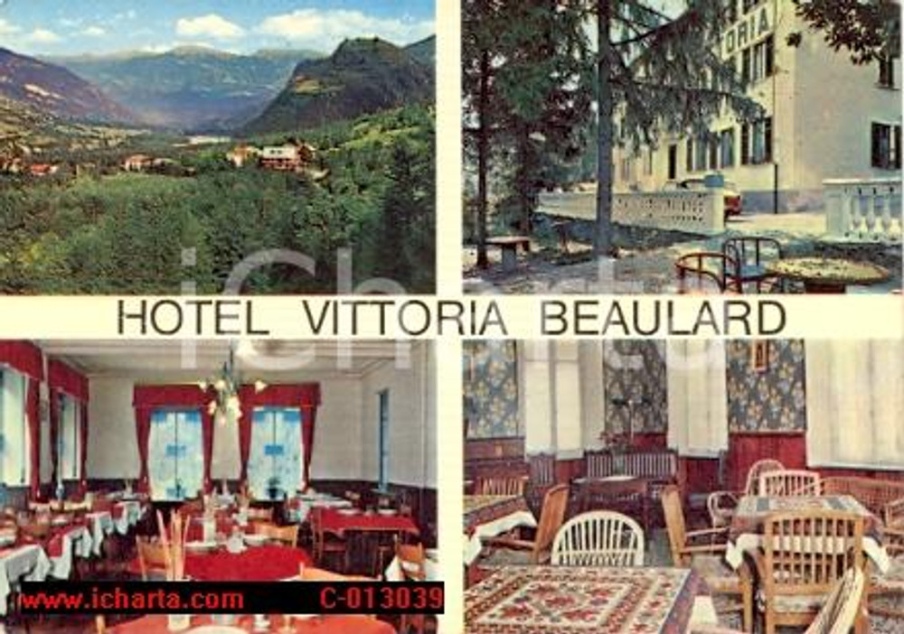 Cartolina originale da collezione 1975 BEULARD (TO) HOTEL VITTORIA cartolina vintage FG VG 1