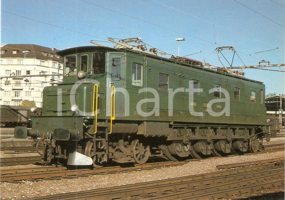 Cartolina originale da collezione 1980 LUZERN SVIZZERA Ferrovie SBB Locomotiva Ae 4/7 10909 Cartolina FG NV 1