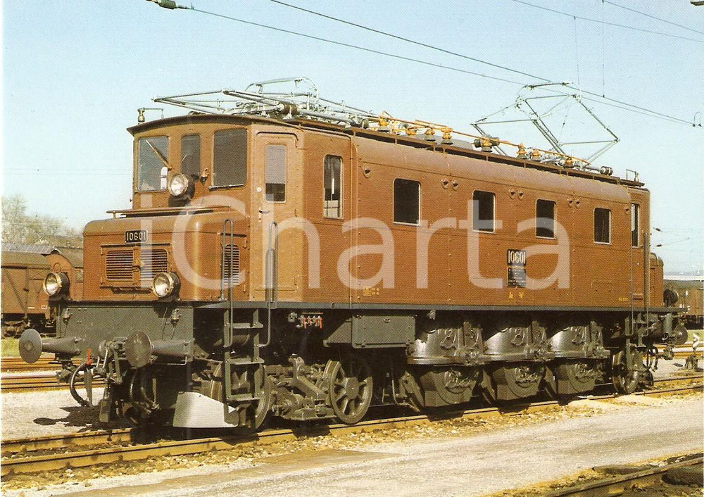 Cartolina originale da collezione 1983 ZURICH SVIZZERA Ferrovie SBB Locomotiva Ae 3/6 I 10601 Cartolina FG NV 1