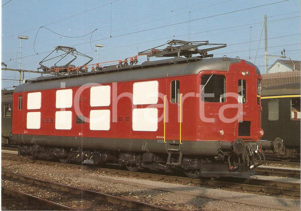 Cartolina originale da collezione 1984 LUZERN SVIZZERA Ferrovie SBB Locomotiva Re 4/4 I 10010 Cartolina FG NV 1