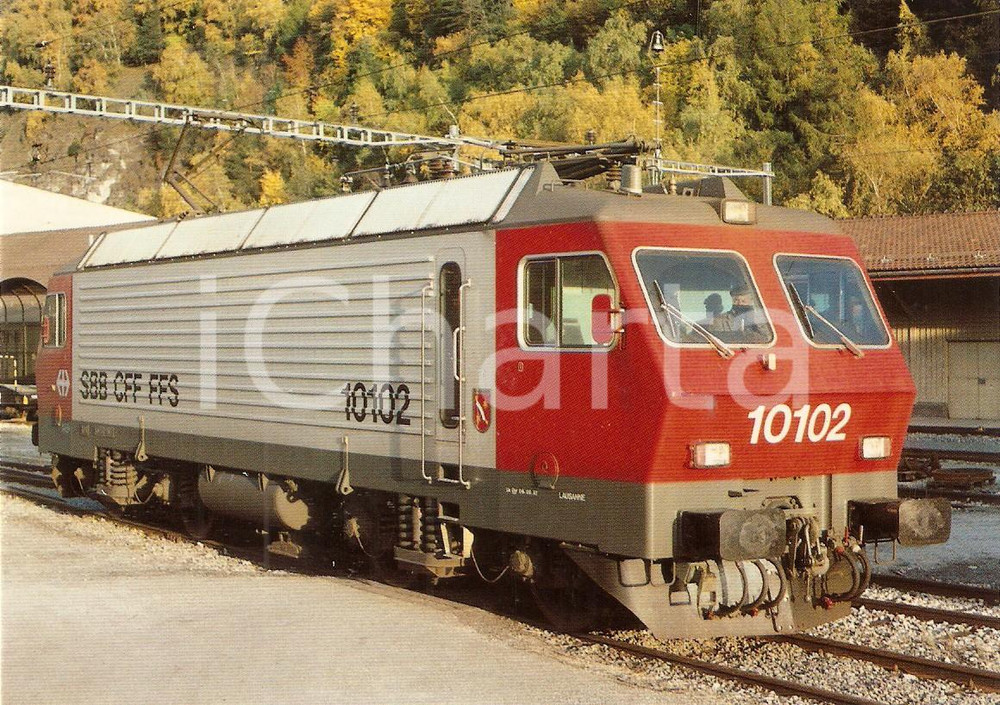 Cartolina originale da collezione 1982 ZURICH SVIZZERA Ferrovie SBB Locomotiva Re 4/4 IV 10102 Cartolina FG NV 1
