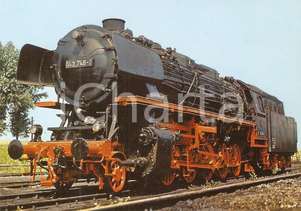 Cartolina originale da collezione 1980 ca GERMANIA Deutsche Bundesbahn DB Locomotiva BAUREIHE 043 Cartolina FG 1