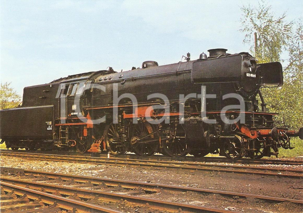Cartolina originale da collezione 1980 ca GERMANIA  Deutsche Bundesbahn DB Locomotiva BAUREIHE 023 Cartolina FG 1
