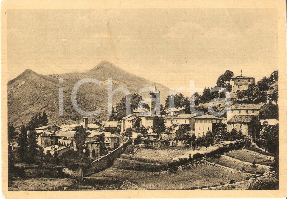 Cartolina originale da collezione 1954 CUTIGLIANO (PT) Panorama con CAPPELLA D'ORLANDO *Cartolina FG VG 1