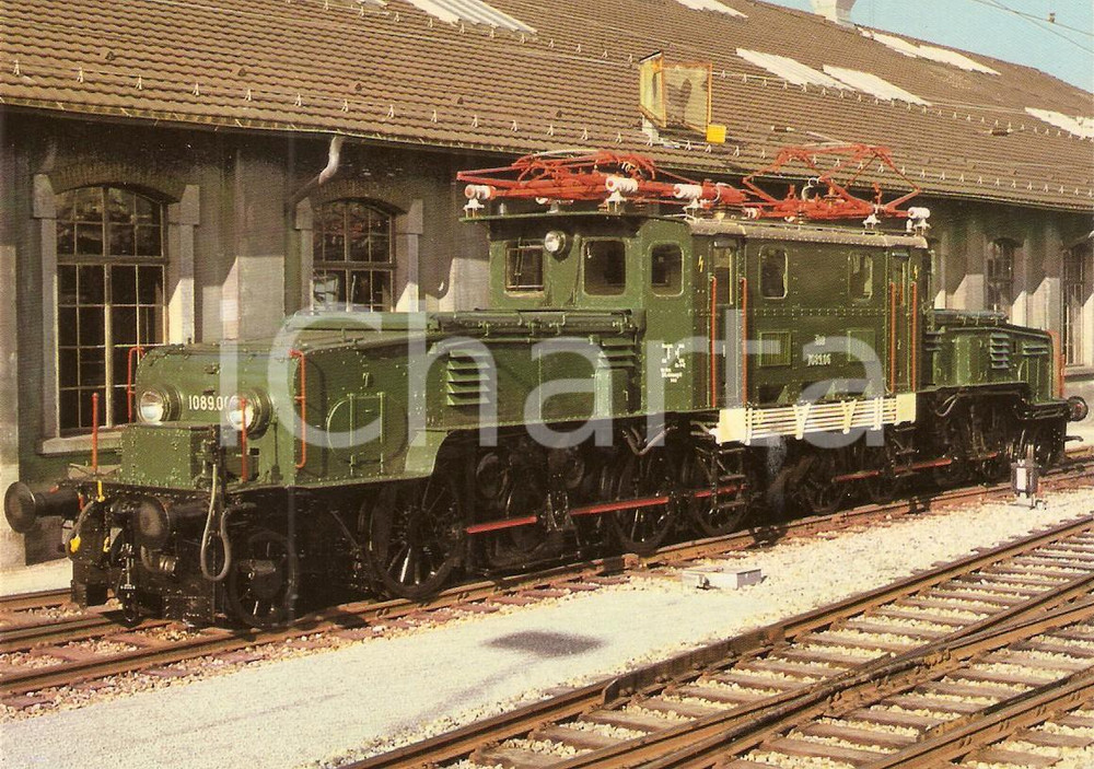 Cartolina originale da collezione 1975 ca AUSTRIA Ferrovie federali OBB Locomotiva 1089.06 *Cartolina FG NV 1
