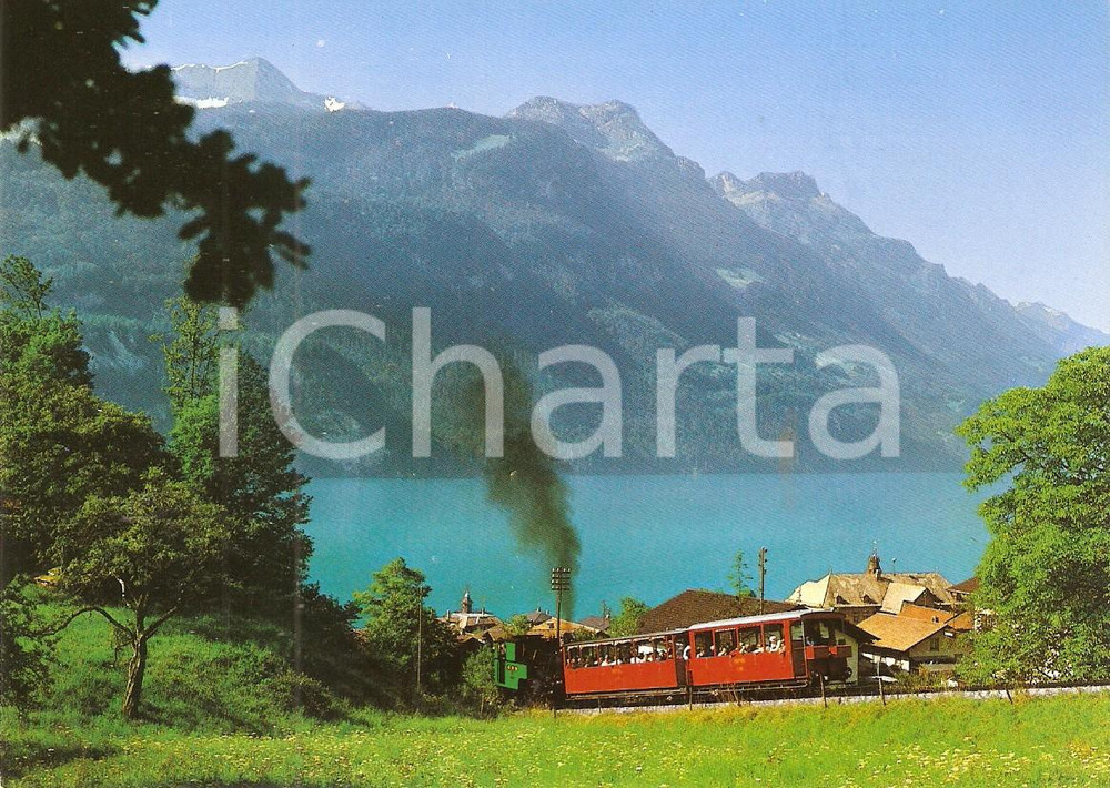 Cartolina originale da collezione 1975 ca SVIZZERA Brienz Rothorn Bahn BRB Treno BERNER OBERLAND Cartolina FG NV 1