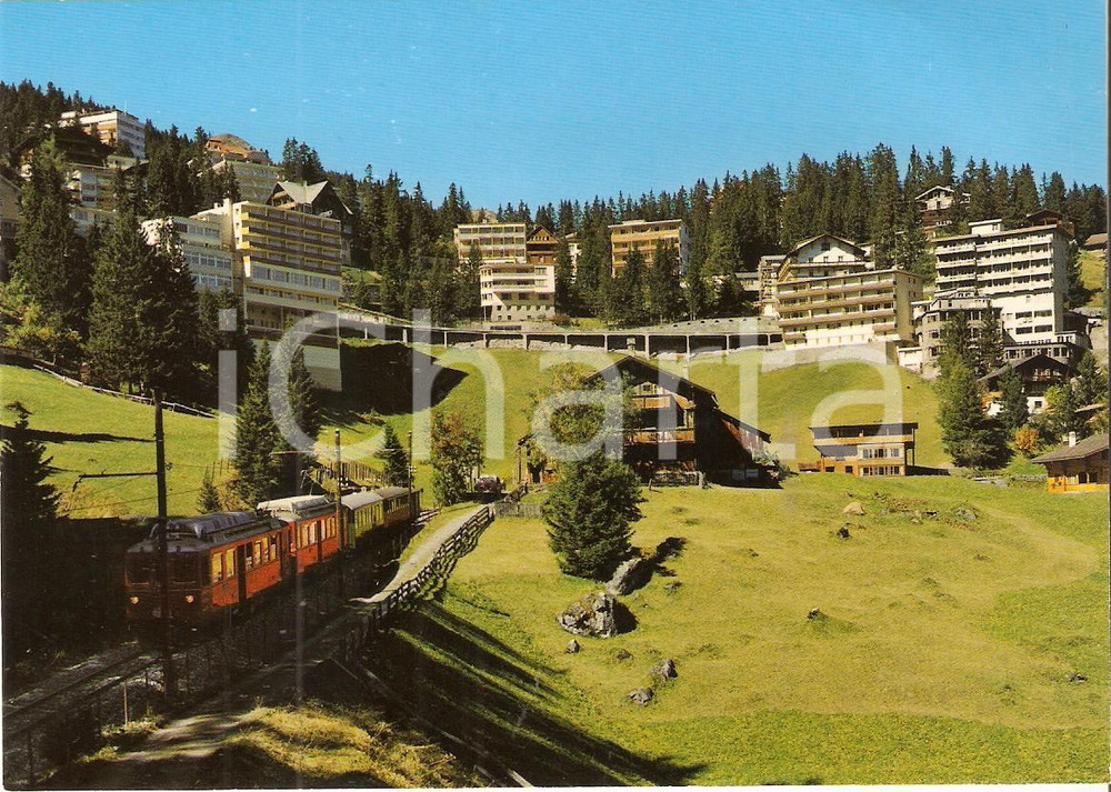 Cartolina originale da collezione 1975 ca AROSA (SVIZZERA) Chur - Arosa Bahn Panorama *Cartolina FG NV 1