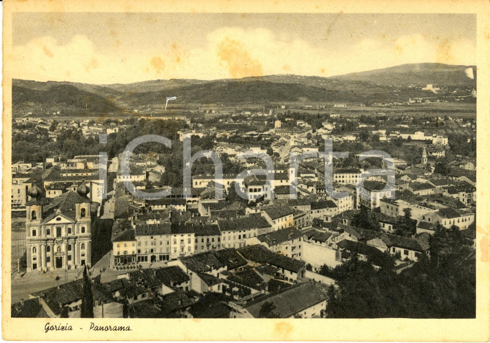 Cartolina originale da collezione 1939 GORIZIA Chiesa di SANT'IGNAZIO Veduta aerea *Cartolina FG NV 1