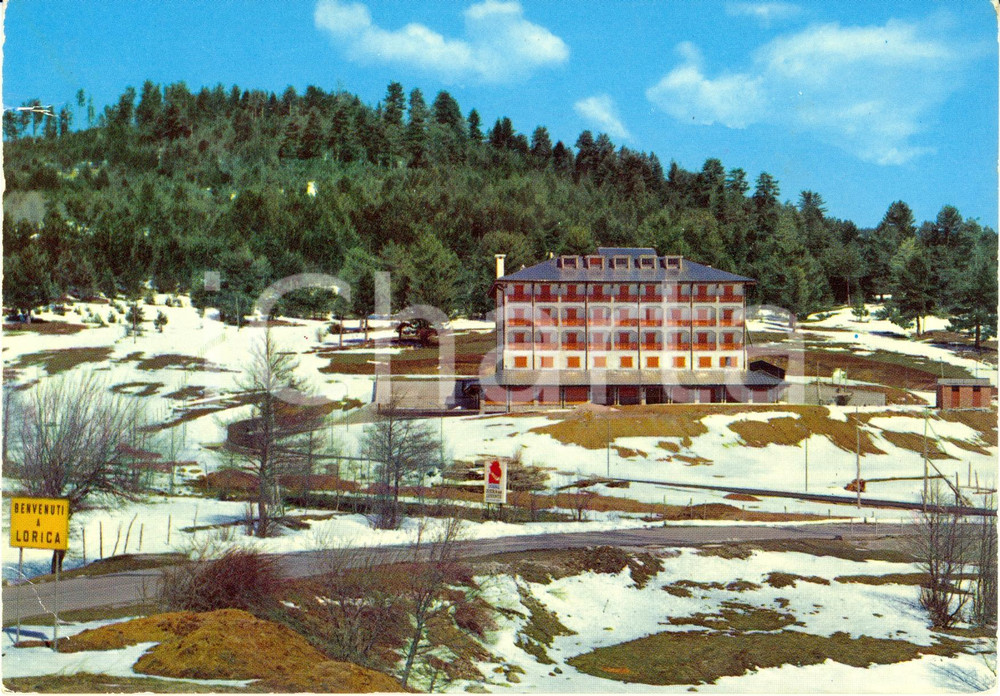 Cartolina originale da collezione 1981 LORICA (CS) Casa di riposo ENAM sull'Altopiano della SILA *Cartolina FG VG 1