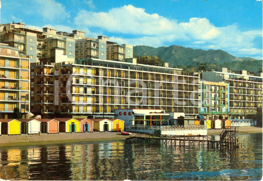 Cartolina originale da collezione 1970 ca MESSINA Il RIVIERA GRAND HOTEL sul mare *Cartolina FG NV VINTAGE 1