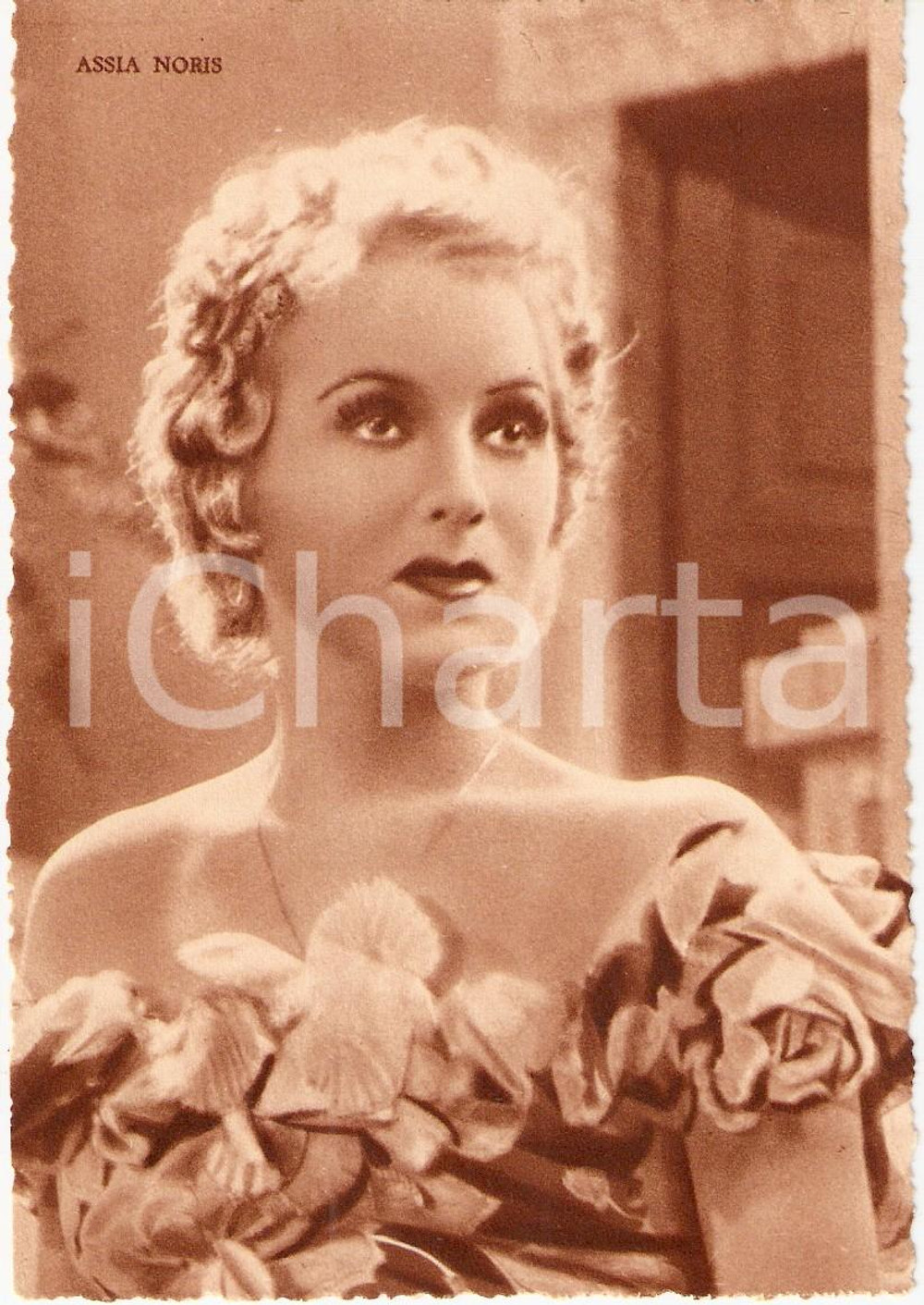 Cartolina originale da collezione 1937 CINEMA Ritratto Assia NORIS attrice *Cartolina FG NV 1