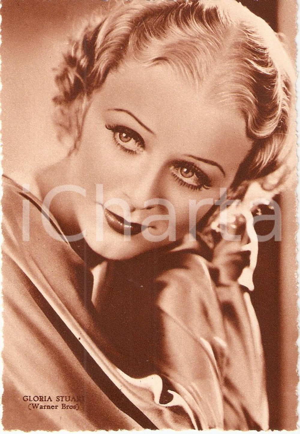 Cartolina originale da collezione 1937 CINEMA Portrait Gloria STUART Actress WARNER BROS *Cartolina FG NV 1
