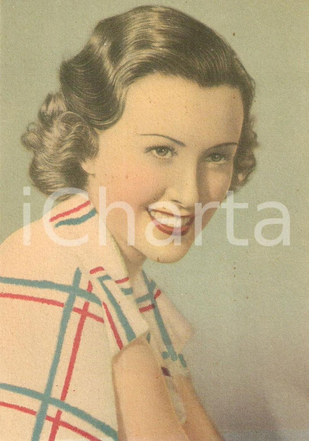 Cartolina originale da collezione 1940 ca CINEMA Ritratto Margaret LINDSAY attrice WARNER BROS *Cartolina FG NV 1