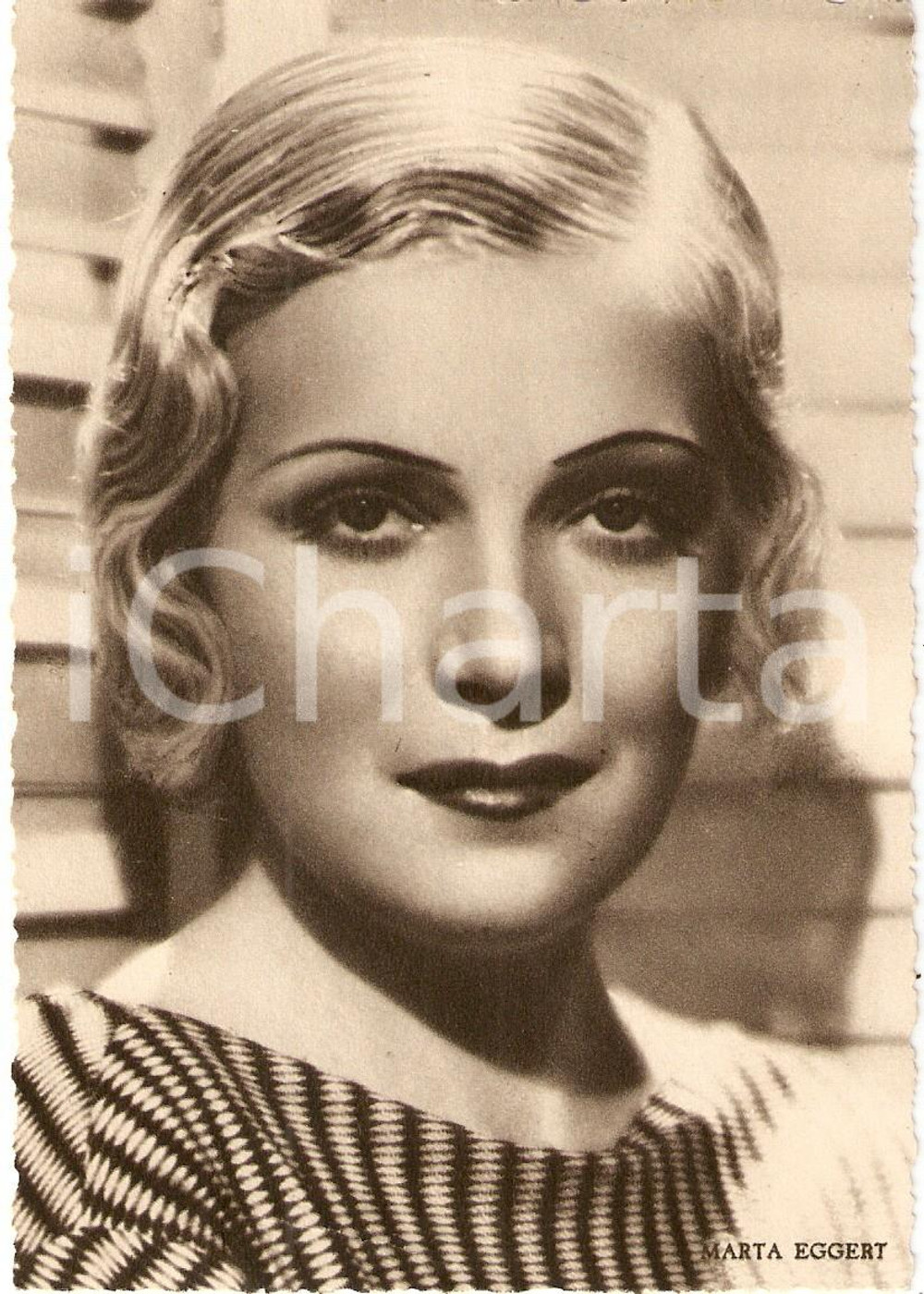 Cartolina originale da collezione 1937 CINEMA Ritratto Marta EGGERTH Attrice *Cartolina FG NV 1
