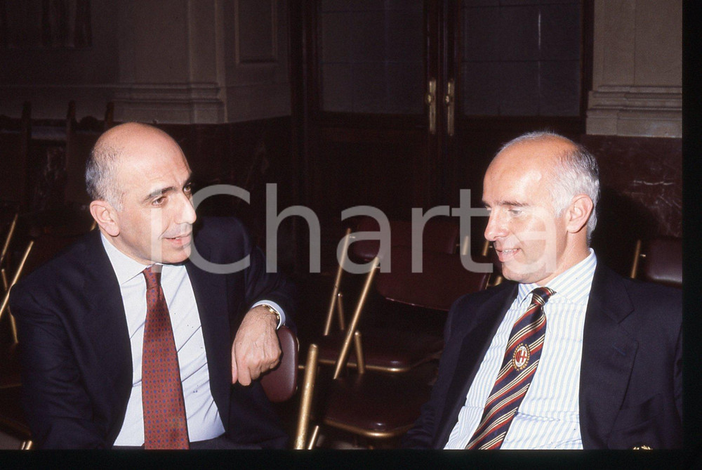 35mm vintage slide* 1988 MILANO CALCIO Arrigo SACCHI e Adriano GALLIANI AC MILAN