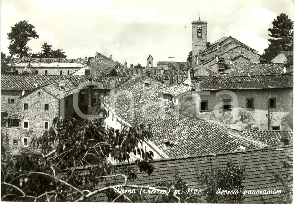 Cartolina originale da collezione 1976 LA VERNA AR Panorama con SANTUARIO SAN FRANCESCO Cartolina FG VG 1