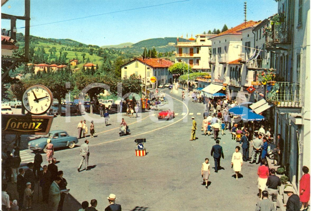 Cartolina originale da collezione 1966 SAN FEDELE INTELVI (CO) Viale del paese animato *Cartolina postale FG VG 1