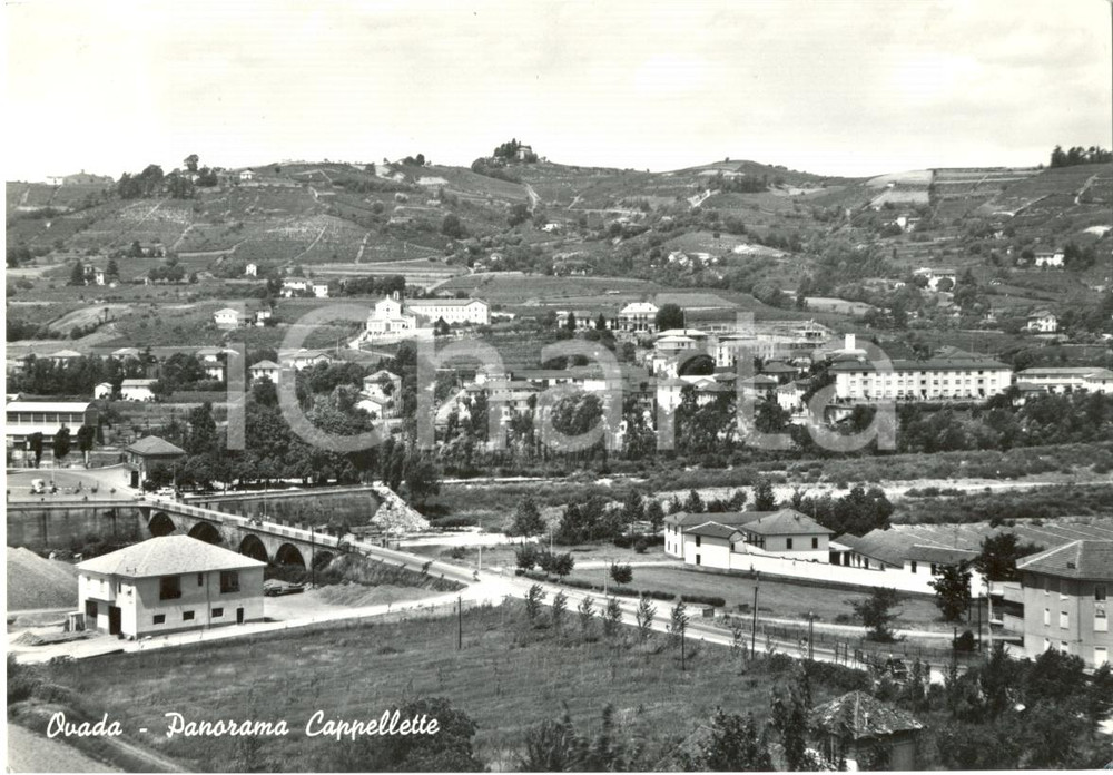 Cartolina originale da collezione 1963 OVADA AL Panorama CAPPELLETTE Cartolina postale FG VG 1