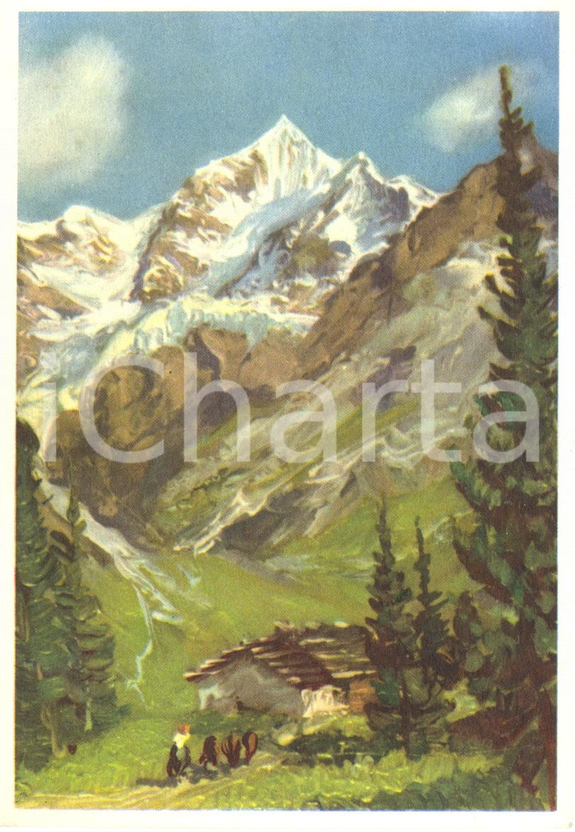 Cartolina originale da collezione 1960 ca PIZZO TRESERO SO Veduta della parete nord  Cartolina postale FG NV 1