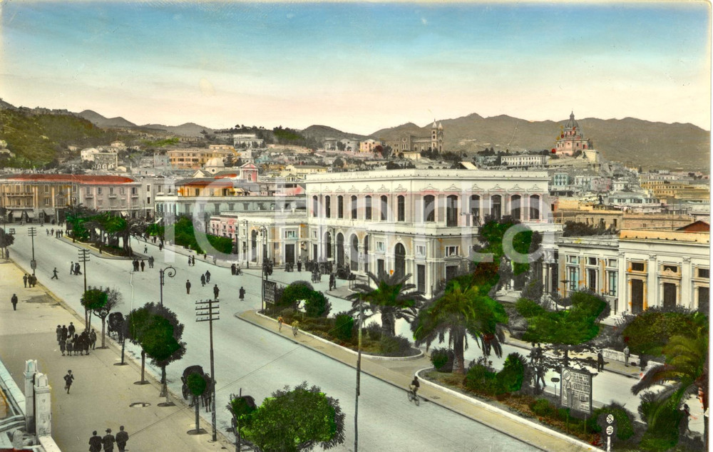 Cartolina originale da collezione 1955 MESSINA (ME) Veduta dell'UniversitÃ  *Cartolina ANIMATA FG VG 1
