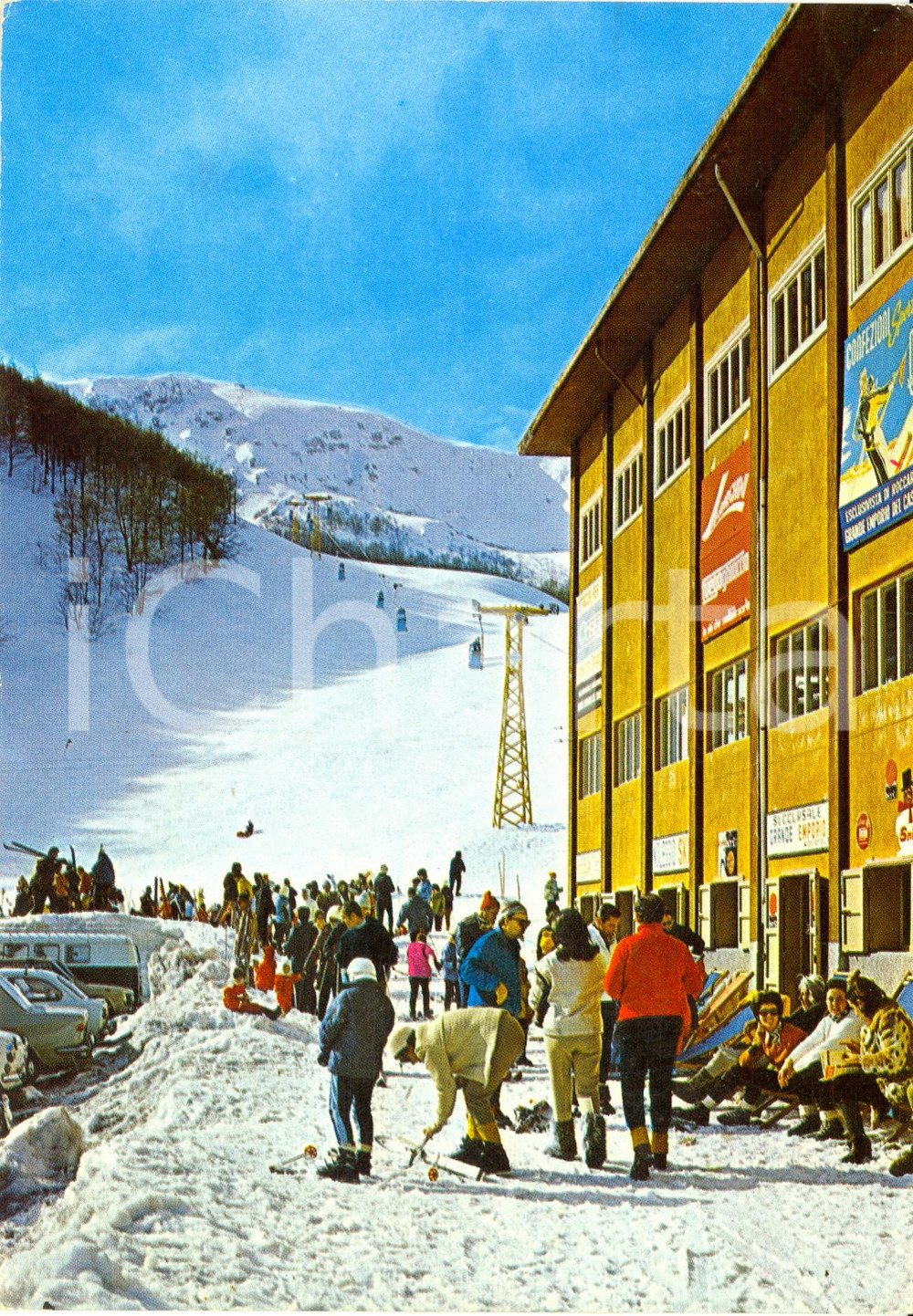 Cartolina originale da collezione 1976 ROCCARSO AQ Cabinovia PIAN DELL AREMOGNA Cartolina FG VG VINTAGE 1