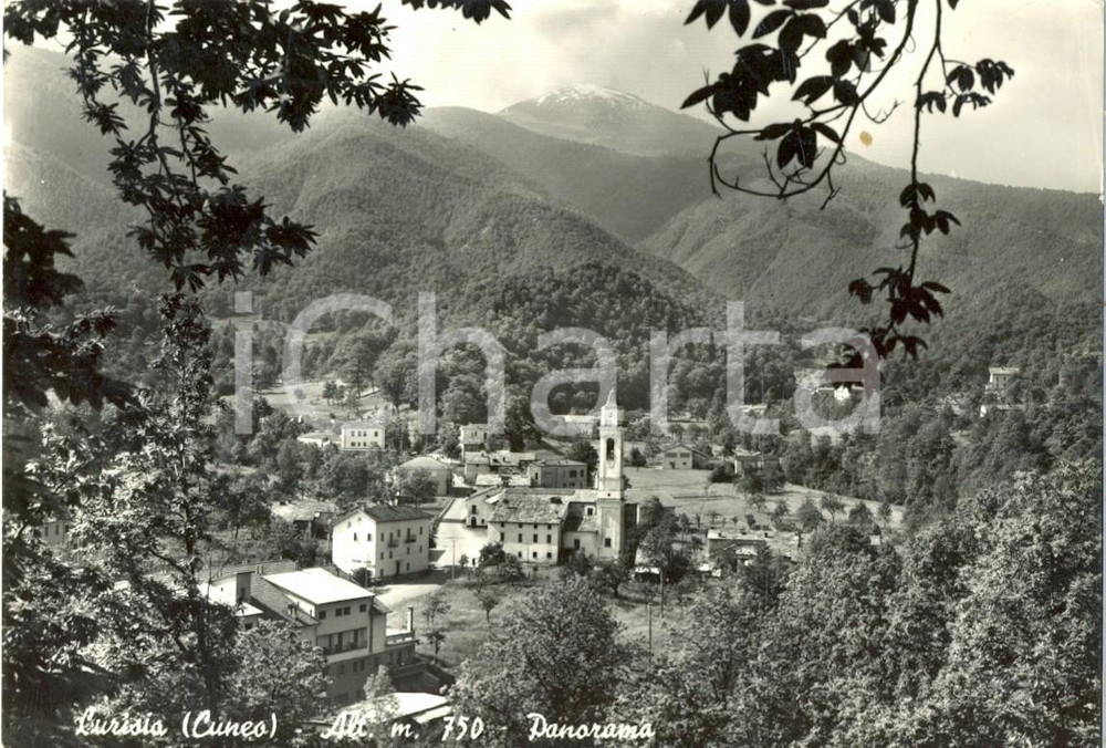 Cartolina originale da collezione 1966 LURISIA (CN) Veduta del paese *Cartolina  postale FG VG 1